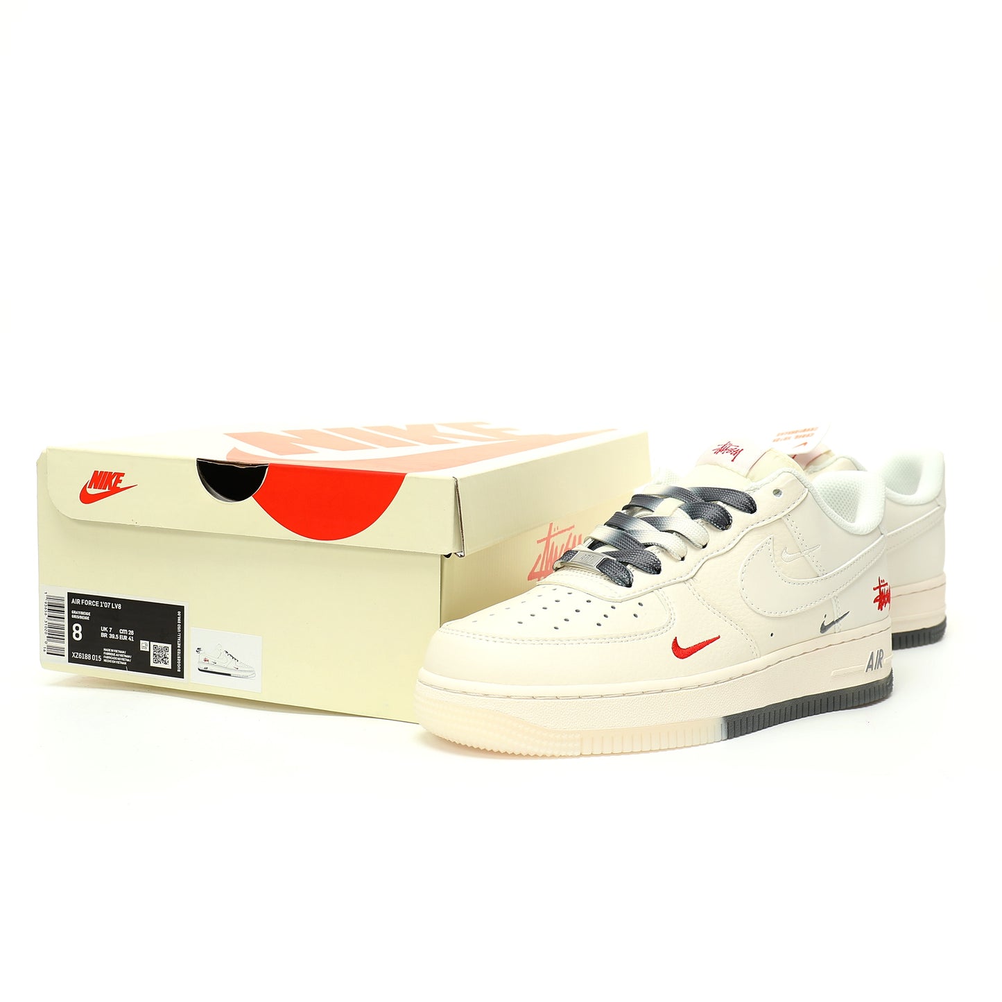 Air Force 1 Low X Stussy Red