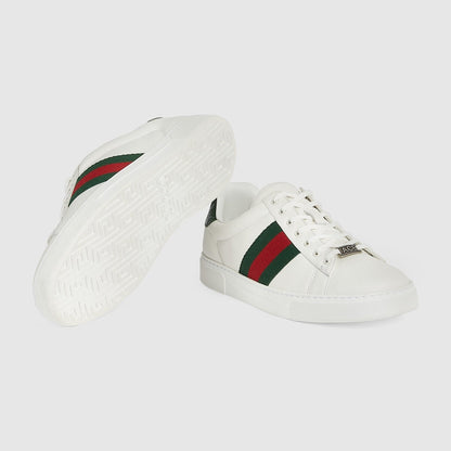 Gucci Ace sneaker with Web White
